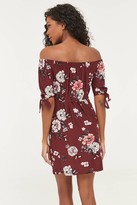 Thumbnail for your product : Ardene Mini Floral Off Shoulder Dress