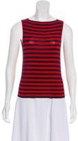 Thumbnail for your product : Armani Collezioni Sleeveless Striped Top