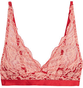 Mimi Holliday Leavers Lace, Satin And Tulle Soft-Cup Bra