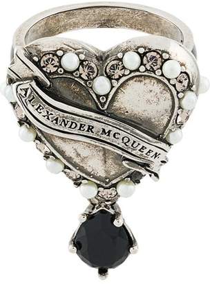 Alexander McQueen Heart Locket ring