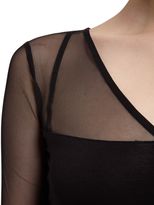 Thumbnail for your product : Morgan Jersey and Tulle Top