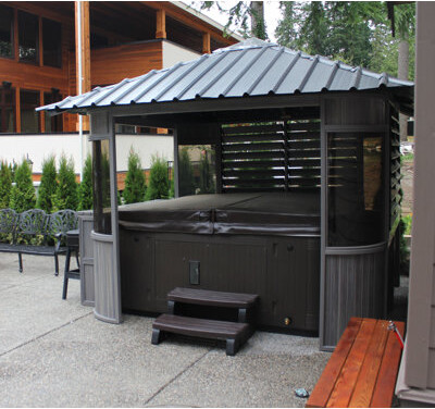 Westview Manufacturing Zento 9.5 Ft. W x 9.5 Ft. D Ultrawood Composite Patio Gazebo Gazebo