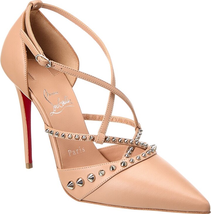Christian Louboutin Tatooshka Spikes 100 Leather Pump ShopStyle