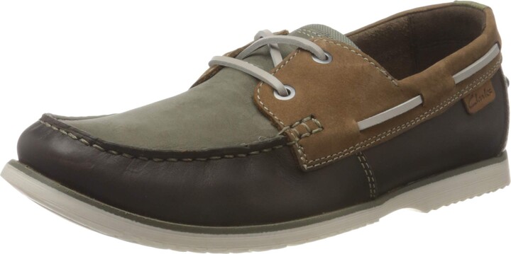 Clarks Noonan Step Boat Shoes in Brown for Men Mens Shoes Slip-on shoes Boat and deck shoes 