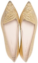 Thumbnail for your product : Sophia Webster Wing Detail Shimmer Ballerinas