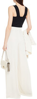 Thumbnail for your product : Sara Battaglia Pleated Cady Wide-leg Pants