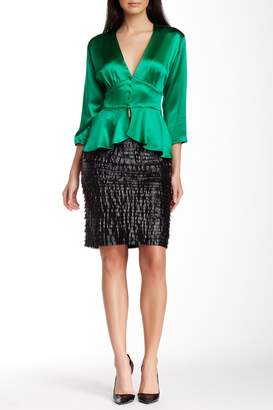 ruffle mini beach skirt