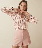 Thumbnail for your product : Reiss KAYA PRINTED BLOUSE White/red