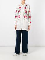 Thumbnail for your product : P.A.R.O.S.H. embroidered floral zip-up coat