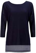 Thumbnail for your product : Navy Chiffon Layerd Top