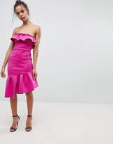 Thumbnail for your product : ASOS Petite Ruffle Bandeau Bodycon Dress