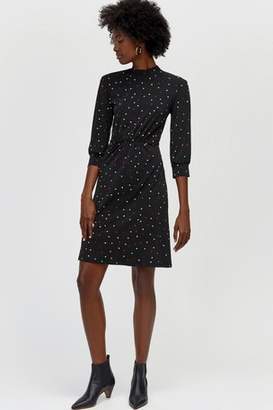 Next Womens Warehouse Black Spot Print Short Dress