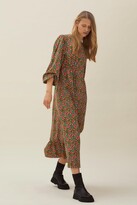 Thumbnail for your product : Nasty Gal Womens Retro Floral Print Knot Front Maxi Dress