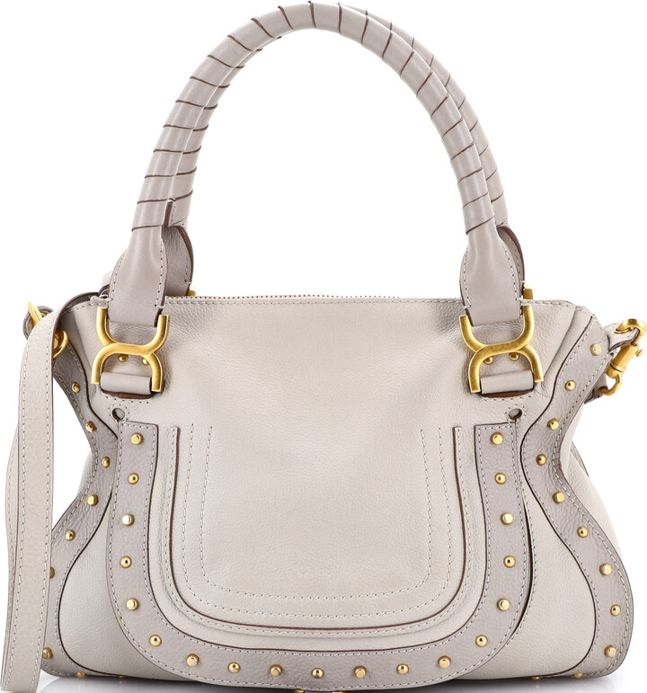 Chloé Marcie Satchel Studded Leather Medium