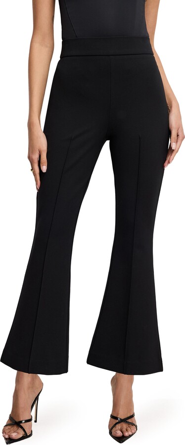 Good American Soft Stretch Kick Flare Ponte Pants