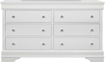 Shaker Crocodile Metallic White Dresser