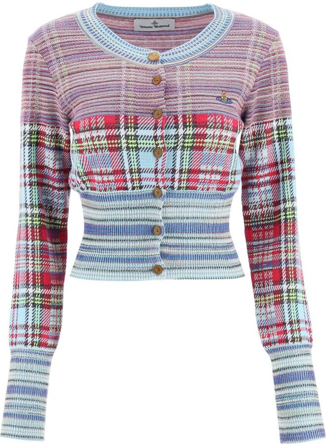 Vivienne Westwood tartan cardigan - ShopStyle