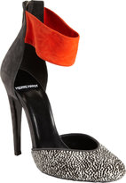 Thumbnail for your product : Pierre Hardy Calf Hair Ankle Cuff Pump 105