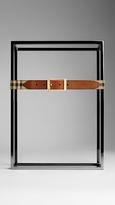 Thumbnail for your product : Burberry Reversible Horseferry Check And Leather Belt