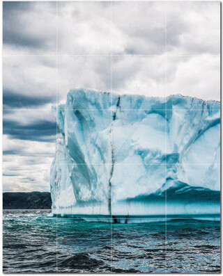 Picture-Tiles.com Glacier Photo 6'' x 6'' Satin Ceramic Decorative Mural