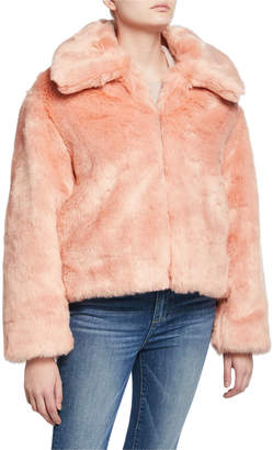 Pam & Gela Faux-Fur Boxy Coat