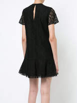 Thumbnail for your product : Saint Laurent lace ruffle hem mini dress