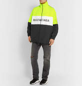 Thumbnail for your product : Balenciaga Oversized Logo-Print Shell and Ripstop Jacket - Men - Bright yellow