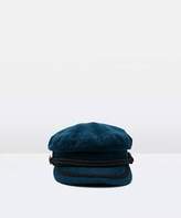 Thumbnail for your product : Don't Ask Amanda Marine Cord Hat Dusty Teal Hat