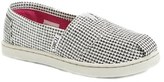 Thumbnail for your product : Toms 'Youth Glimmer - Houndstooth' Slip-On (Toddler, Little Kid & Big Kid)