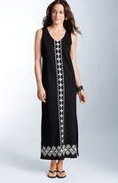 Thumbnail for your product : J. Jill Embroidered-front maxi dress