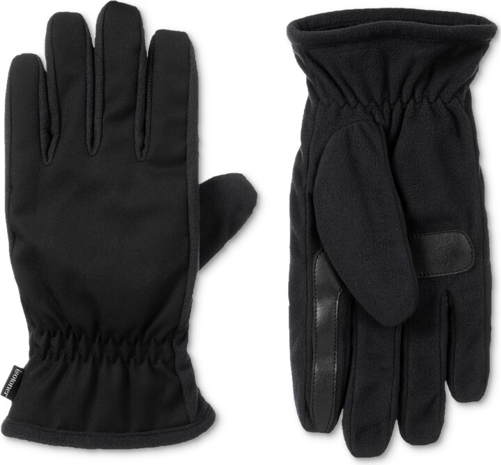 Isotoner Signature Men's Touchscreen Water Repellant Stretch Gloves ...