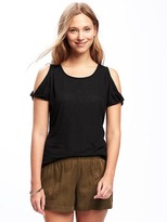 Thumbnail for your product : Old Navy Relaxed Cutout-Shoulder Top for Women