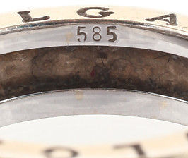Bvlgari 14kt White Gold B.Zero1 Band Ring Size 6.25