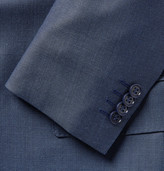 Thumbnail for your product : Canali Blue Slim-Fit Water-Resistant Birdseye Wool Suit Jacket