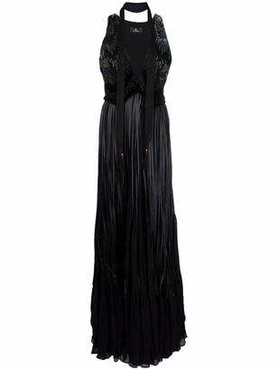 Etro Bead-Embellished Bodice Gown