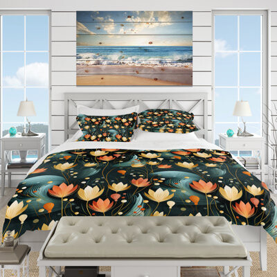 Modern Oasis Hues In Botanical World - Tropical Duvet Cover Set