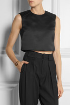 Thumbnail for your product : McQ Cropped duchesse-satin top