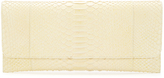 Thumbnail for your product : Carlos Falchi Python Flat Clutch