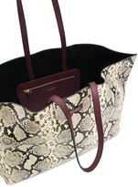 Thumbnail for your product : Alexander McQueen snakeskin effect Butterfly tote