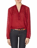 Thumbnail for your product : The Limited Textured Chevron Layering Blouse