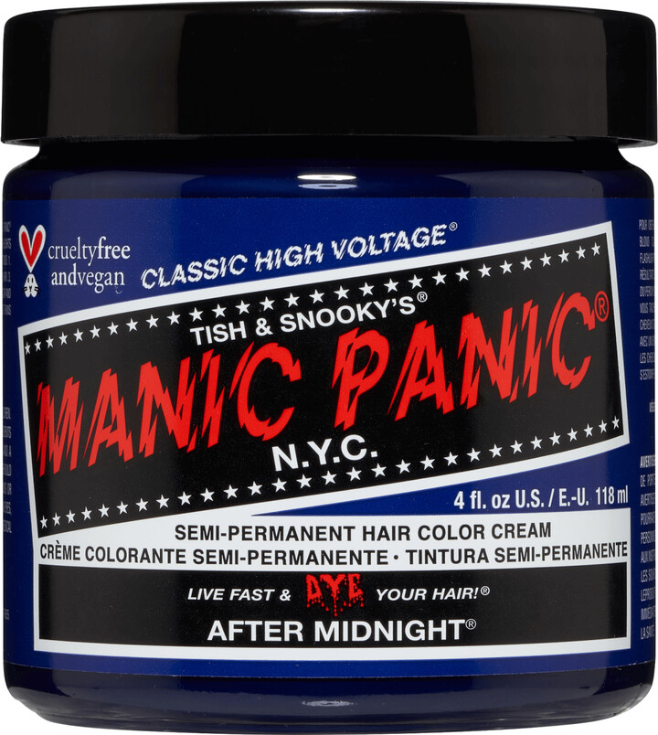 Manic Panic Midnight Blue Semi Permanent Cream Hair Color 4 oz