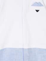 Thumbnail for your product : Emporio Armani Kids logo embroidered polo shortie