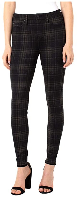 tan plaid leggings