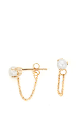 Chicco Zoe 14k Gold Prong Earrings with Freshwater Cultured Pearls