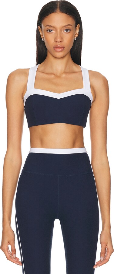 Beyond Yoga Spacedye Trophy Bra in Navy