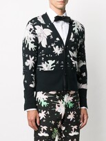 Thumbnail for your product : Thom Browne jacquard V-neck cardigan