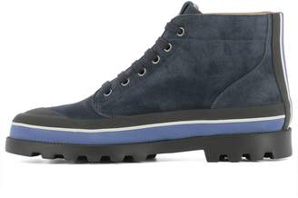 Valentino Blue Suede Ankle Boots