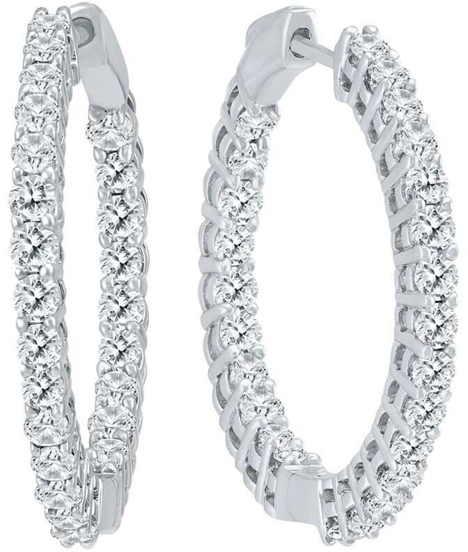 Diana M Fine Jewelry 14K 3.00 Ct. Tw. Diamond Earrings