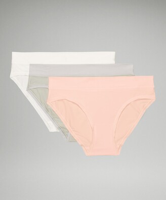 Lululemon UnderEase Mid Rise Cheeky Bikini Underwear 3 Pack