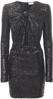 Thumbnail for your product : Saint Laurent Sequined Jersey Mini Dress